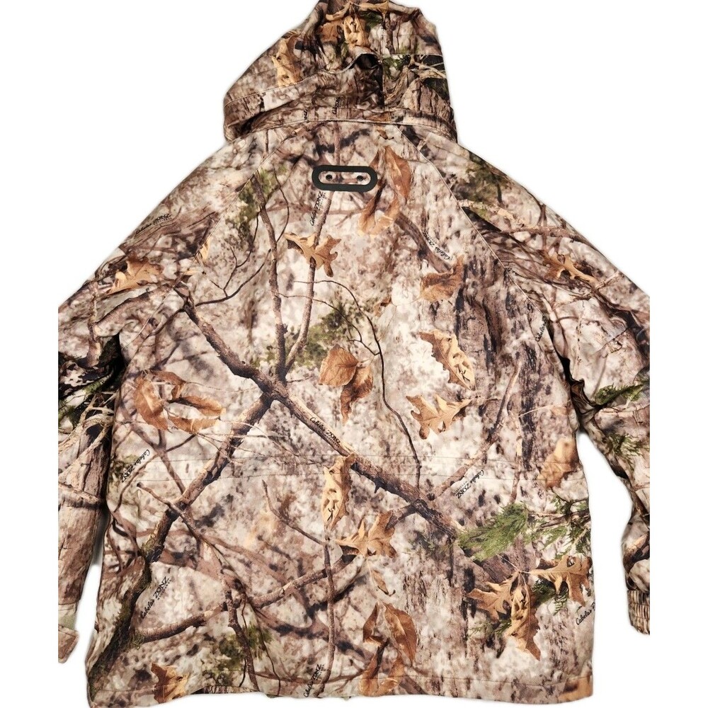 Cabelas Silent-Suede Scent-Lok Hunting Parka Mens L Zonz Woodlands Outdoors - Picture 16 of 16